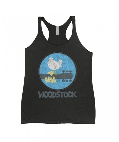Woodstock Ladies' Tank Top | Bird And Guitar Shirt $12.74 Shirts