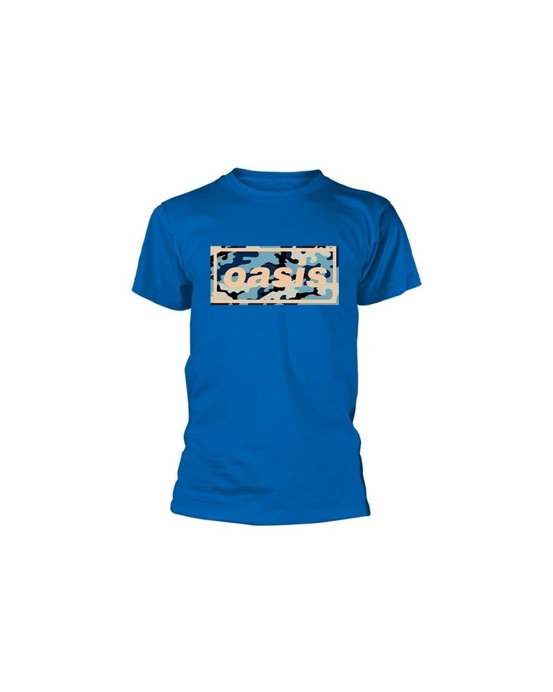 Oasis T Shirt - Camo Logo (Royal) $13.44 Shirts