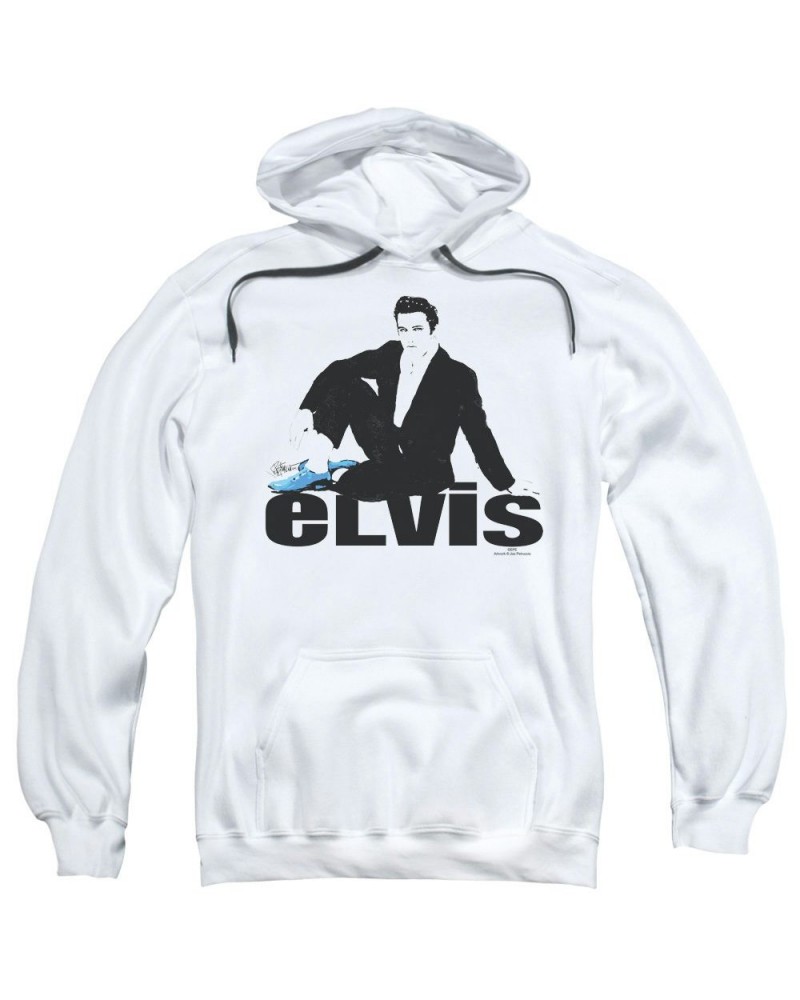 Elvis Presley Hoodie | BLUE SUEDE Pull-Over Sweatshirt $12.16 Sweatshirts