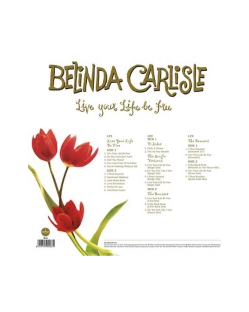 Belinda Carlisle LP Vinyl Record - Live Your Life Be Free $51.39 Vinyl