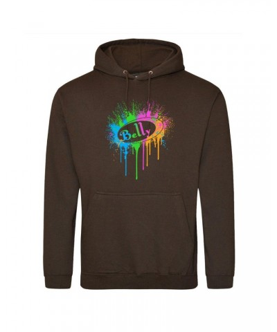 Belly Neon Splat Logo Pullover Hoodie - Brown $12.40 Sweatshirts