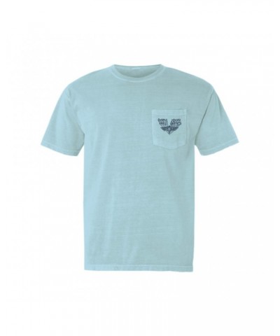 Daryl Hall & John Oates T-Shirt | Navy Wings Logo Distressed Pocket T-shirt $11.68 Shirts