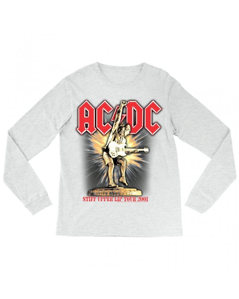 AC/DC Long Sleeve Shirt | Angus Guitar Rock N' Roll Starburst Shirt $10.78 Shirts