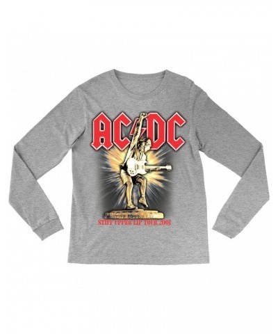 AC/DC Long Sleeve Shirt | Angus Guitar Rock N' Roll Starburst Shirt $10.78 Shirts