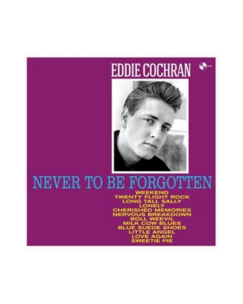 Eddie Cochran LP - Never To Be Forgotten (Vinyl) $14.04 Vinyl