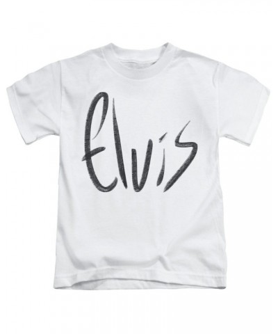 Elvis Presley Kids T Shirt | SKETCHY NAME Kids Tee $5.46 Kids