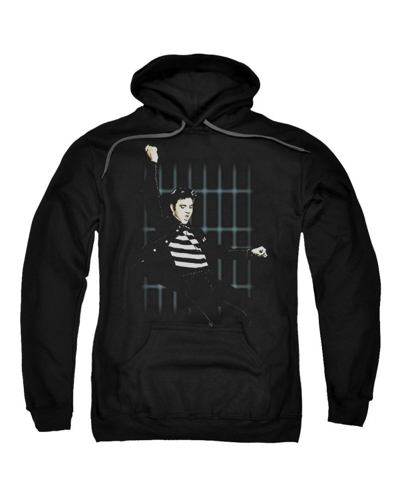 Elvis Presley Hoodie | BLUE BARS Pull-Over Sweatshirt $15.36 Sweatshirts