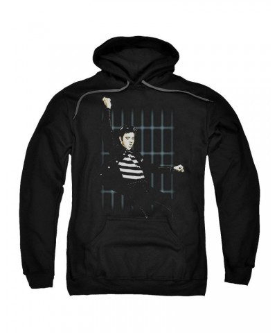 Elvis Presley Hoodie | BLUE BARS Pull-Over Sweatshirt $15.36 Sweatshirts