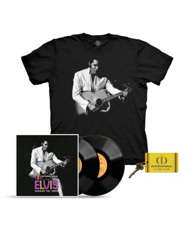 Elvis Presley LIVE 1969 International Hotel T-Shirt + LP + Key Fob Bundle $21.88 Vinyl