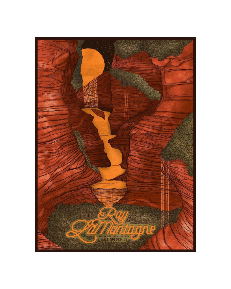 Ray LaMontagne The Ouroboros Tour 2016 - Wallingford CT Poster $13.80 Decor