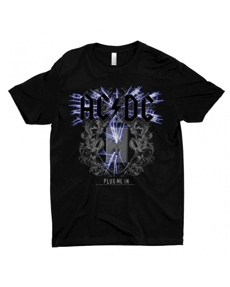 AC/DC T-Shirt | Plug Me In Design Shirt $10.98 Shirts