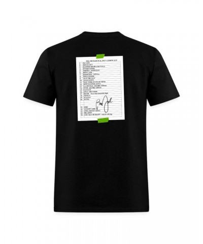 Billy Joel "3-26-23 MSG Set List" Black T-Shirt Online Exclusive $17.00 Shirts