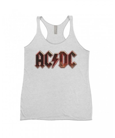 AC/DC Ladies' Tank Top | Live At River Plate Metallic Logo Shirt $11.00 Shirts