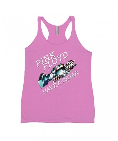 Pink Floyd Bold Colored Racerback Tank | Have A Cigar Color Album Art Design Shirt $12.16 Shirts