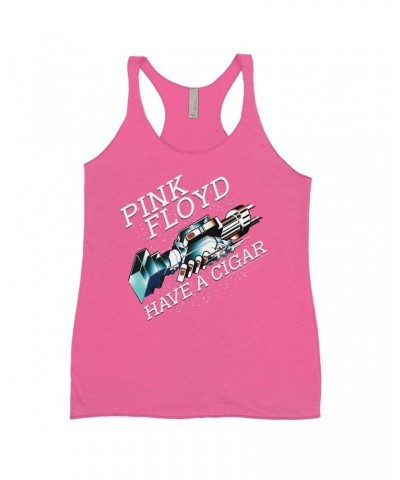 Pink Floyd Bold Colored Racerback Tank | Have A Cigar Color Album Art Design Shirt $12.16 Shirts