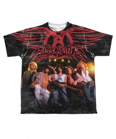 Aerosmith Youth Shirt | STAGE Sublimated Tee $8.33 Kids