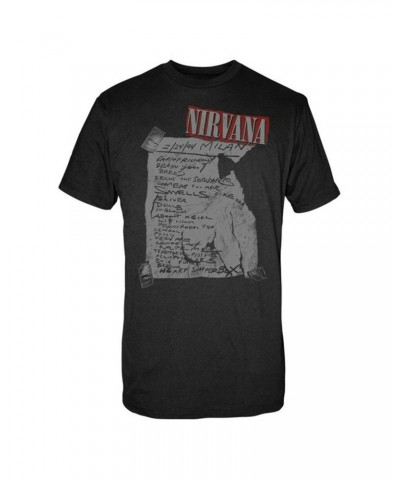 Nirvana "Milan Set List" Tee $7.70 Shirts