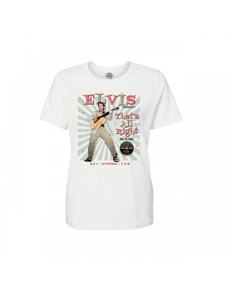 Elvis Presley "That's All Right" Sun Records Womens T-shirt $11.10 Shirts