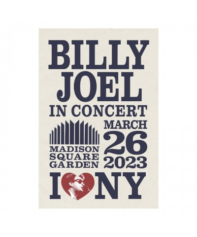 Billy Joel "3-26-23 New York NY MSG Event" Poster $5.55 Decor
