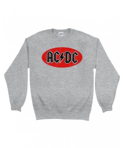 AC/DC Sweatshirt | Bumper Sticker Logo Distressed Sweatshirt $13.63 Sweatshirts