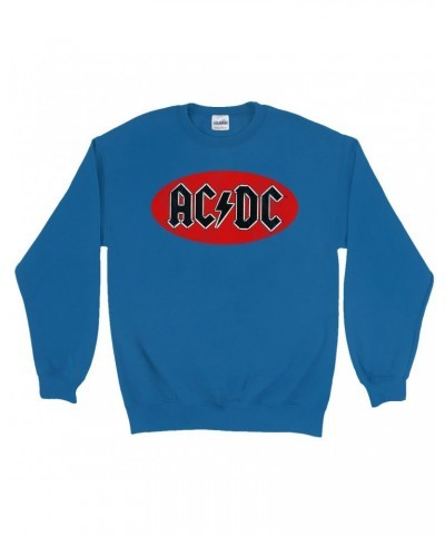 AC/DC Sweatshirt | Bumper Sticker Logo Distressed Sweatshirt $13.63 Sweatshirts