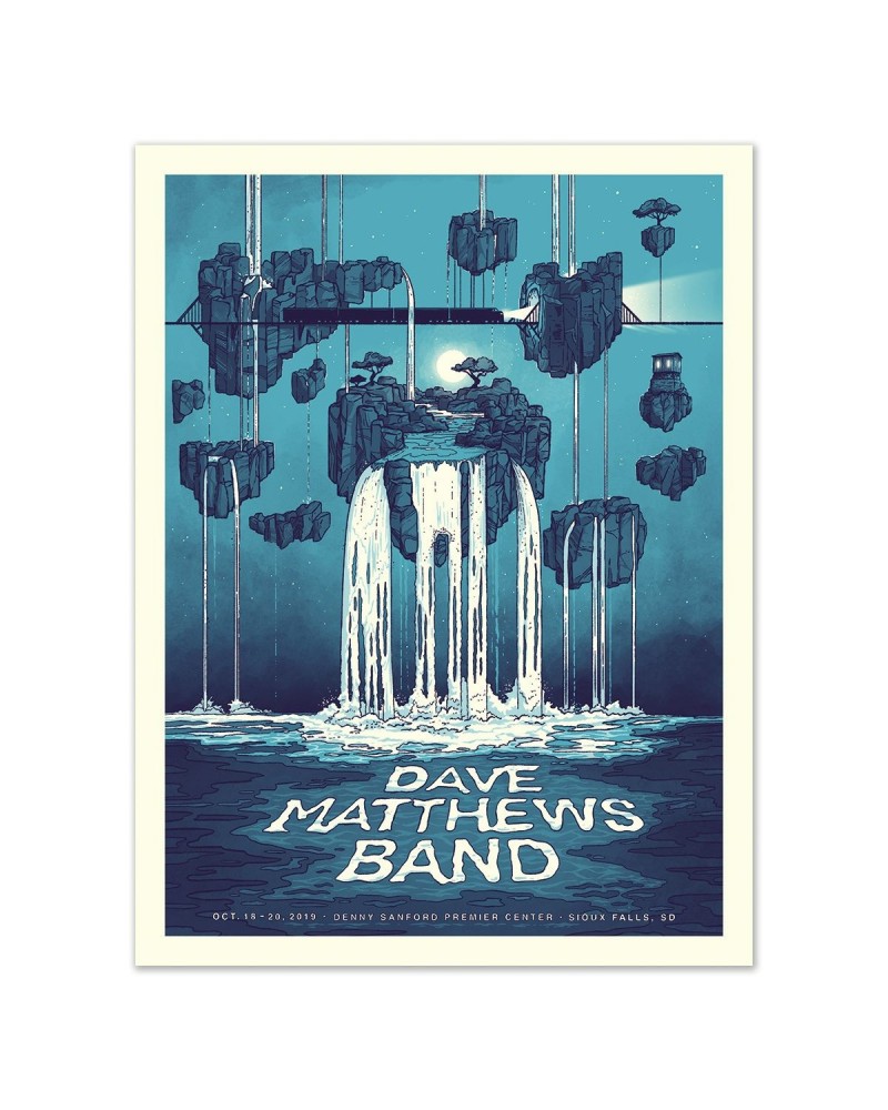 Dave Matthews Band Sioux Falls SD 2019 Poster $16.50 Decor