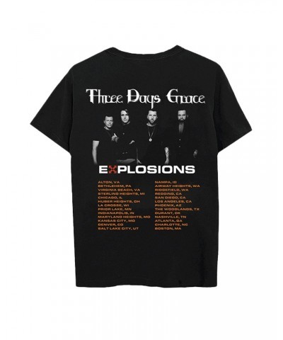 Three Days Grace EXPLOSIONS 2023 Tour Tee $17.60 Shirts