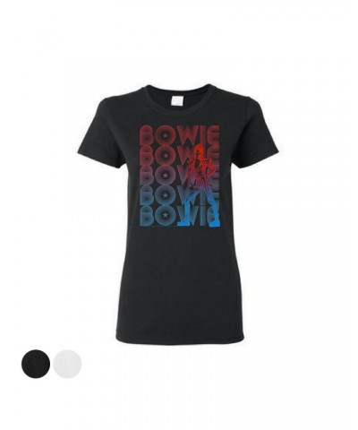 David Bowie Women's Rise and Fall T-Shirt $15.00 Shirts