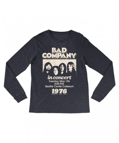 Bad Company Long Sleeve Shirt | Live In Concert Seattle Center 1976 Shirt $10.78 Shirts