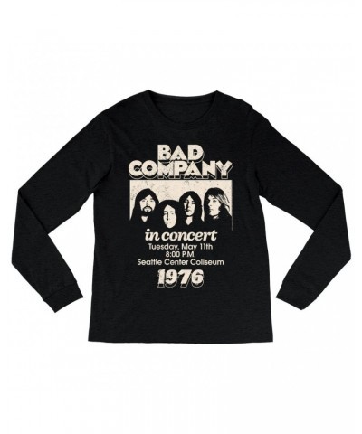 Bad Company Long Sleeve Shirt | Live In Concert Seattle Center 1976 Shirt $10.78 Shirts