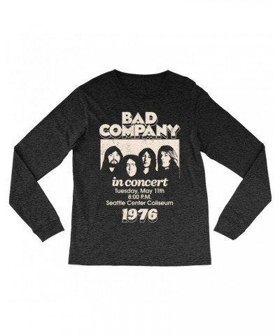 Bad Company Long Sleeve Shirt | Live In Concert Seattle Center 1976 Shirt $10.78 Shirts