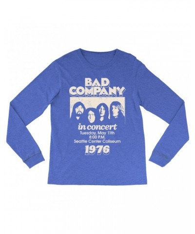 Bad Company Long Sleeve Shirt | Live In Concert Seattle Center 1976 Shirt $10.78 Shirts