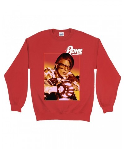 David Bowie Sweatshirt | Bowie Lazarus Photo Design Sweatshirt $10.83 Sweatshirts