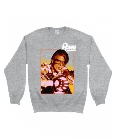 David Bowie Sweatshirt | Bowie Lazarus Photo Design Sweatshirt $10.83 Sweatshirts