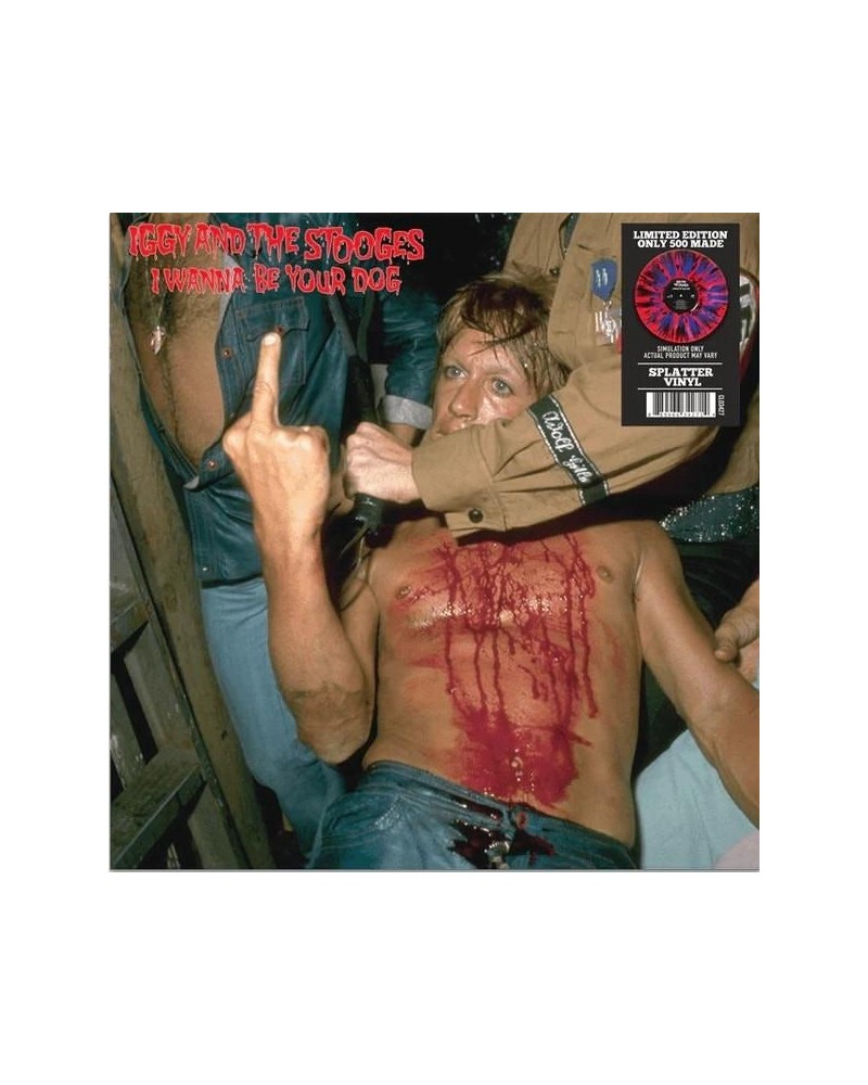 Iggy and the Stooges I Wanna Be Your Dog (Limited Red/Blue/Black Splatter) Vinyl Record $17.28 Vinyl