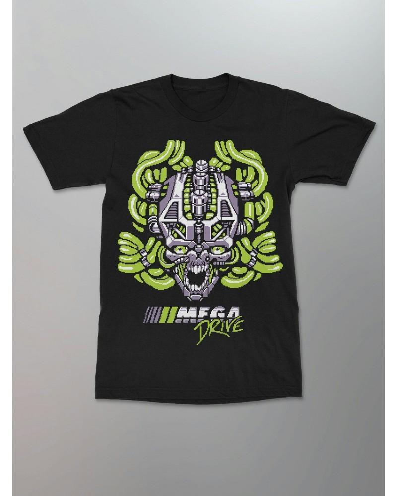 Mega Drive Pixel Skull Shirt [Green] $8.00 Shirts