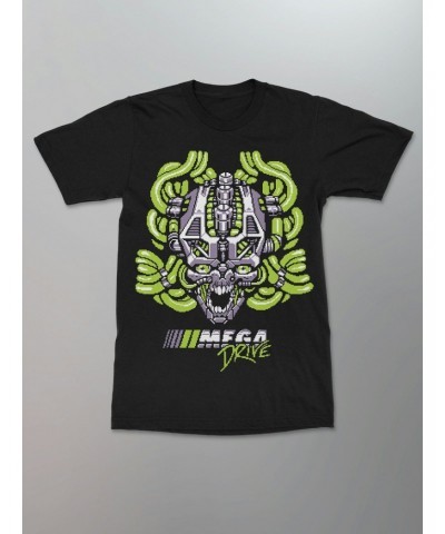 Mega Drive Pixel Skull Shirt [Green] $8.00 Shirts