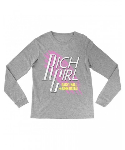 Daryl Hall & John Oates Long Sleeve Shirt | Rich Girl Distressed Shirt $14.08 Shirts