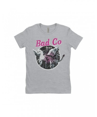 Bad Company Ladies' Boyfriend T-Shirt | In Space Pegasus Angel Distressed Shirt $11.98 Shirts