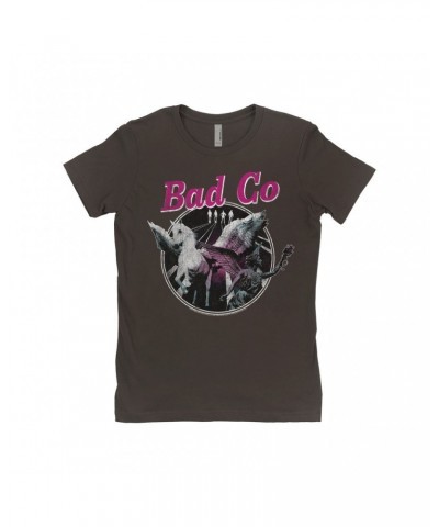 Bad Company Ladies' Boyfriend T-Shirt | In Space Pegasus Angel Distressed Shirt $11.98 Shirts