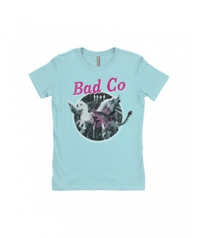 Bad Company Ladies' Boyfriend T-Shirt | In Space Pegasus Angel Distressed Shirt $11.98 Shirts