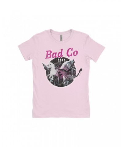 Bad Company Ladies' Boyfriend T-Shirt | In Space Pegasus Angel Distressed Shirt $11.98 Shirts