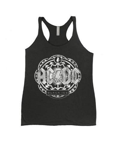 AC/DC Ladies' Tank Top | Black Ice Tribal Grey Design Shirt $9.84 Shirts