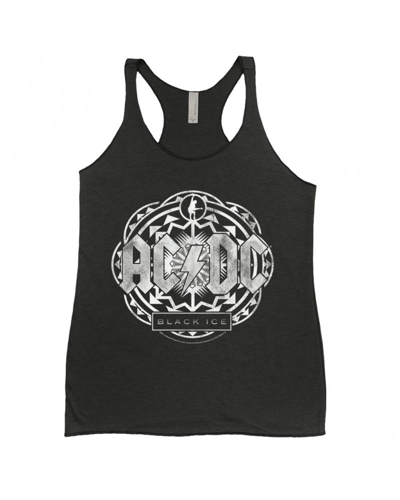 AC/DC Ladies' Tank Top | Black Ice Tribal Grey Design Shirt $9.84 Shirts