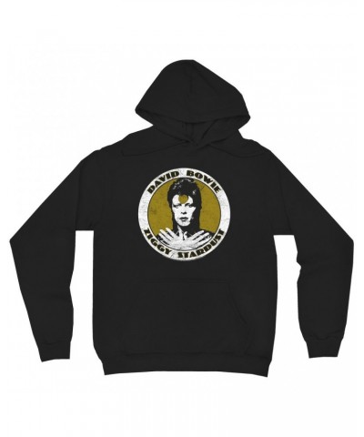 David Bowie Hoodie | Golden Bowie As Ziggy Stardust Hoodie $17.58 Sweatshirts
