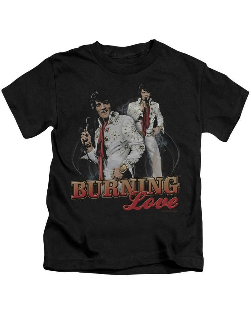 Elvis Presley Kids T Shirt | BURNING LOVE Kids Tee $5.74 Kids