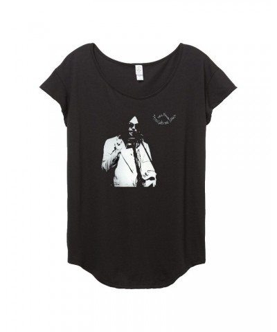 Neil Young Tonight’s The Night Women’s Scoopneck T-shirt $11.40 Shirts