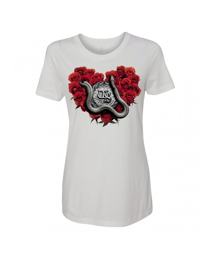 Whitesnake Rose Heart Ladies Tee $9.90 Shirts