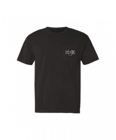 AC/DC T-Shirt | Est. 1973 Distressed Pocket T-shirt $12.88 Shirts