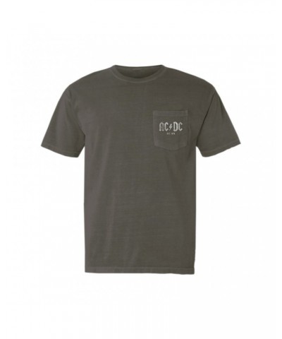 AC/DC T-Shirt | Est. 1973 Distressed Pocket T-shirt $12.88 Shirts